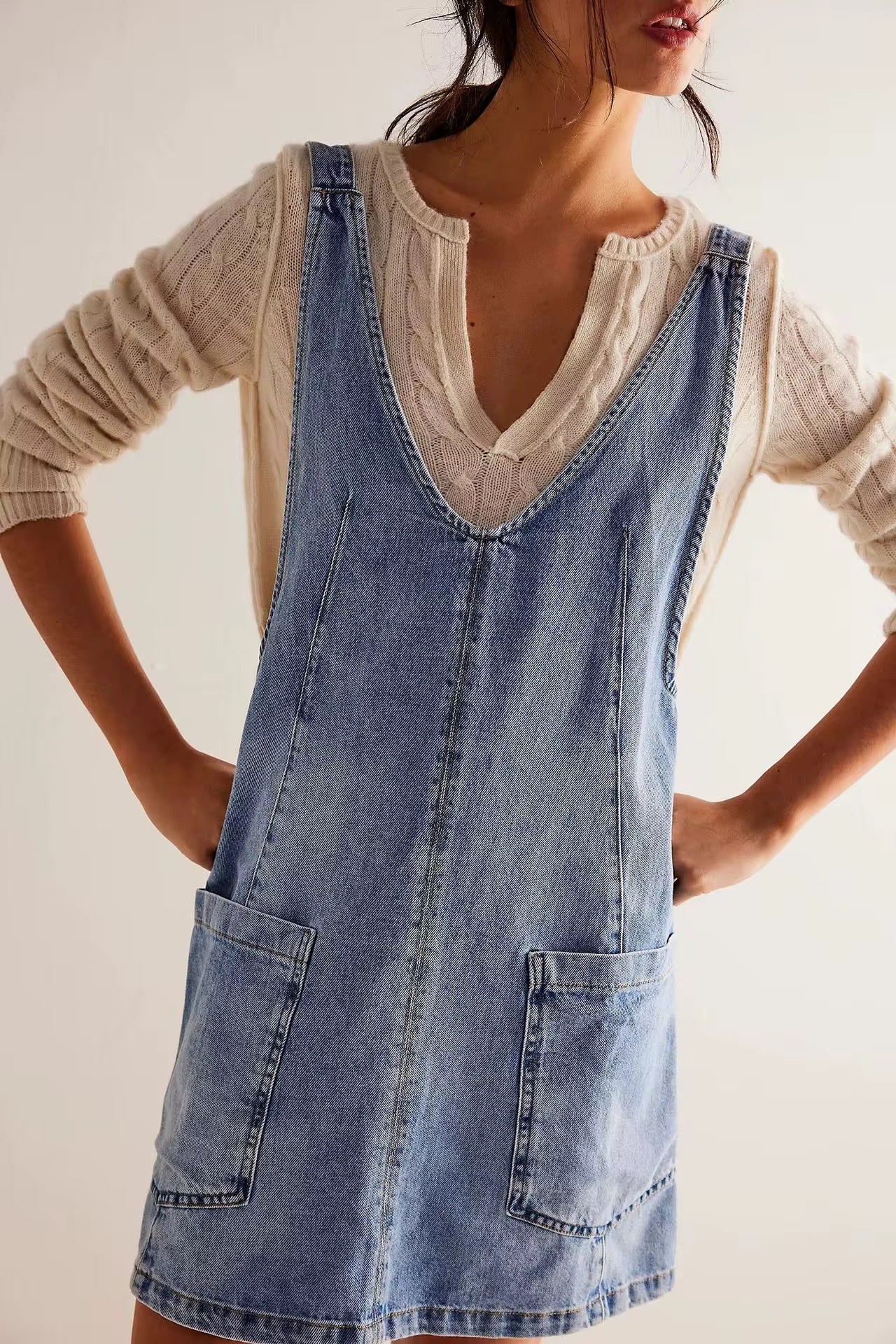 CIELO Blue Denim Dress-2