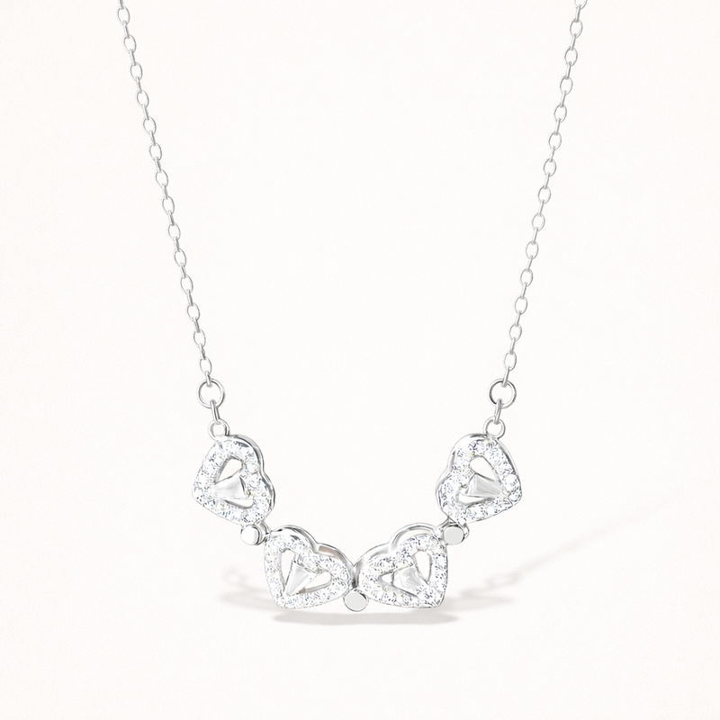 Silver Hearts Necklace