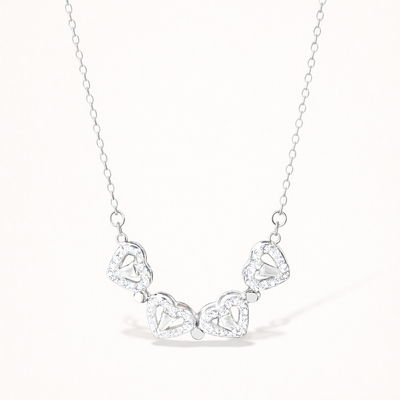 Silver Hearts Necklace