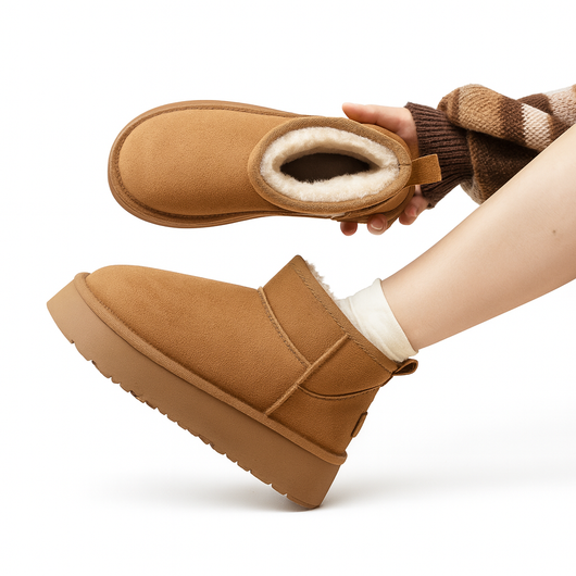 ANACIÉLO Genuine Suede CieloSoft Elevation Boots