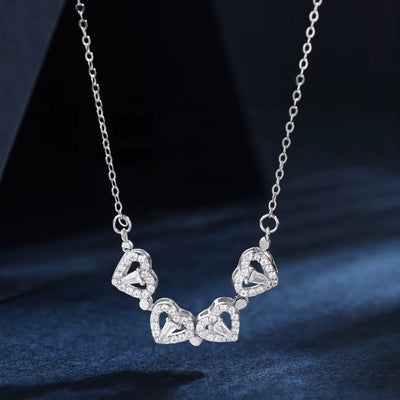 Silver Hearts Necklace